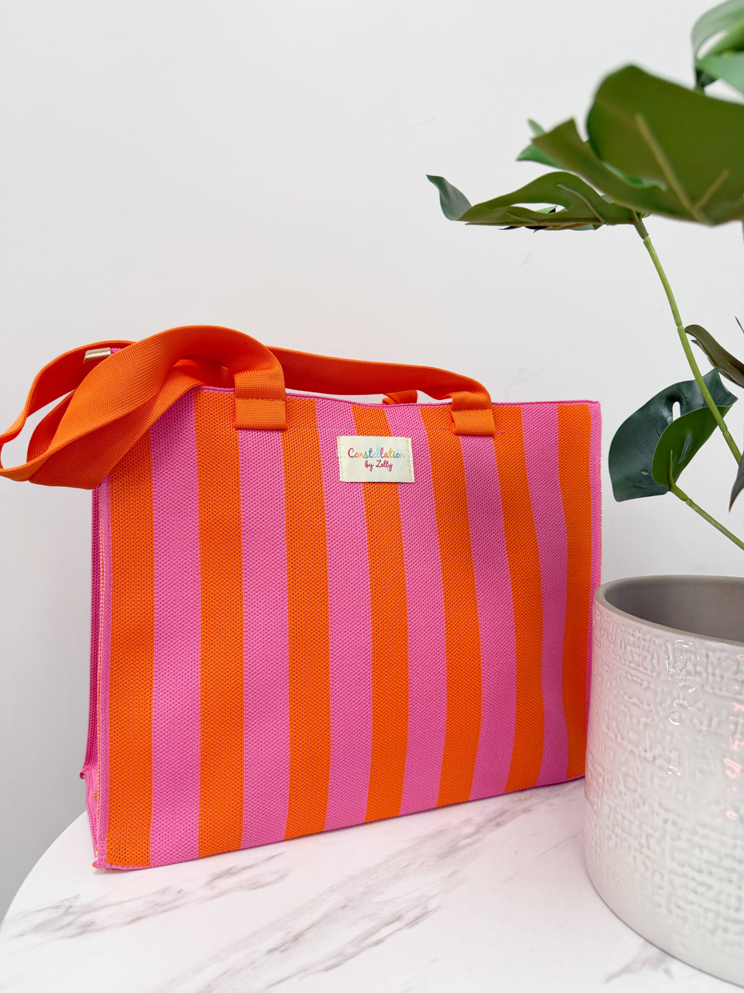 Zelly Stripe Tote Bag