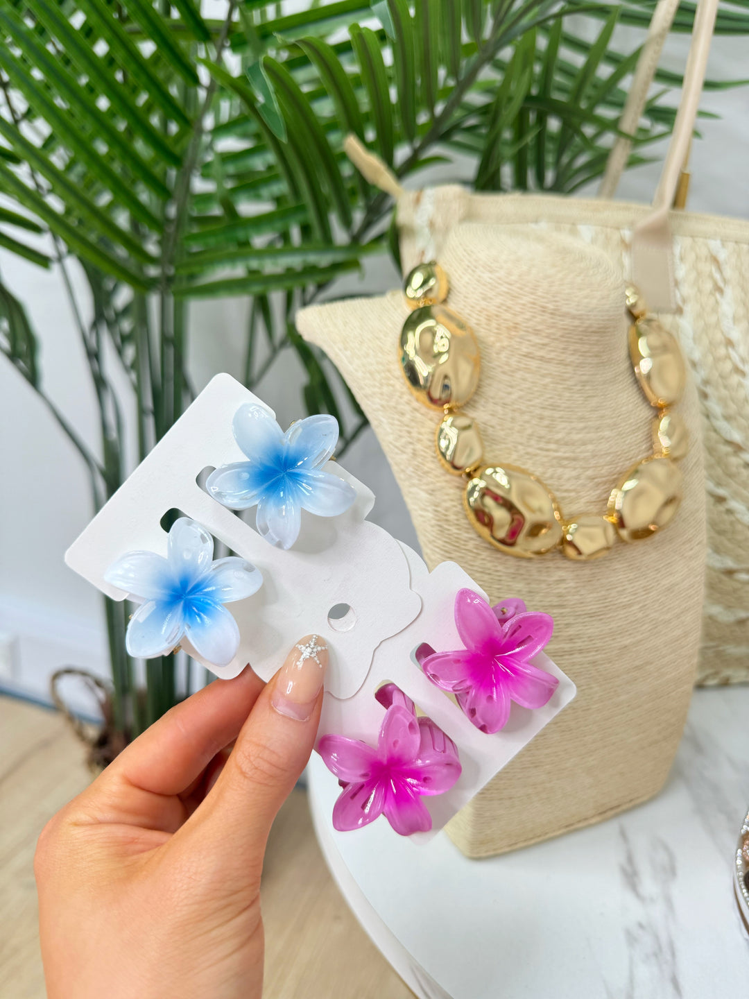 2 Pack Mini Flower Clip
