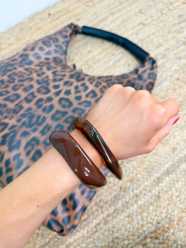 Chocolate Wavy Bangle