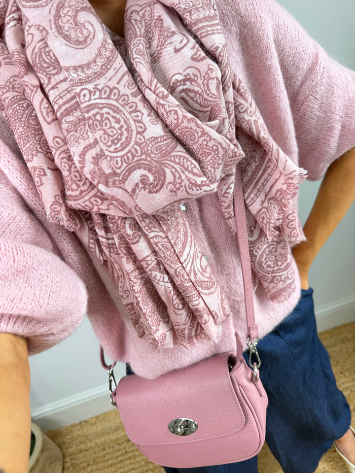 Paisley Scarf - Pink