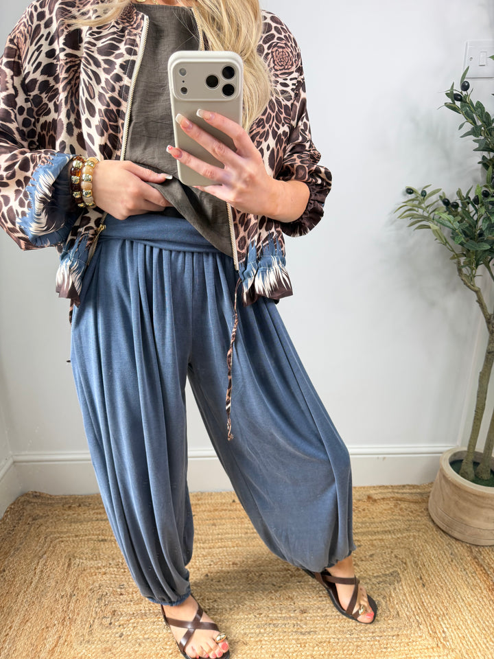 Jersey Harems - Denim