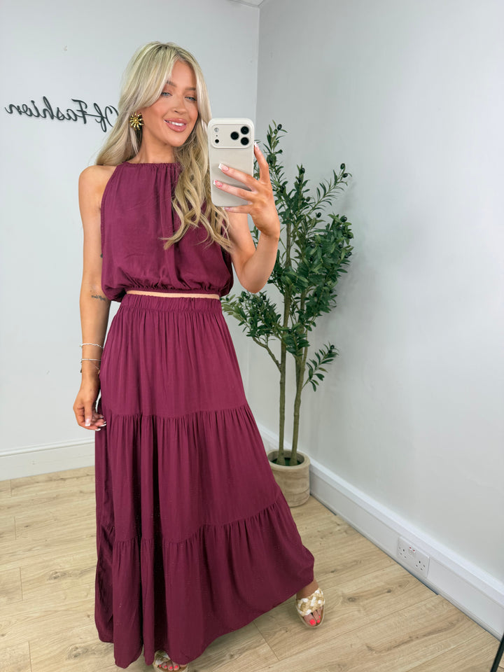 Codie 2 Piece - Pomegranate