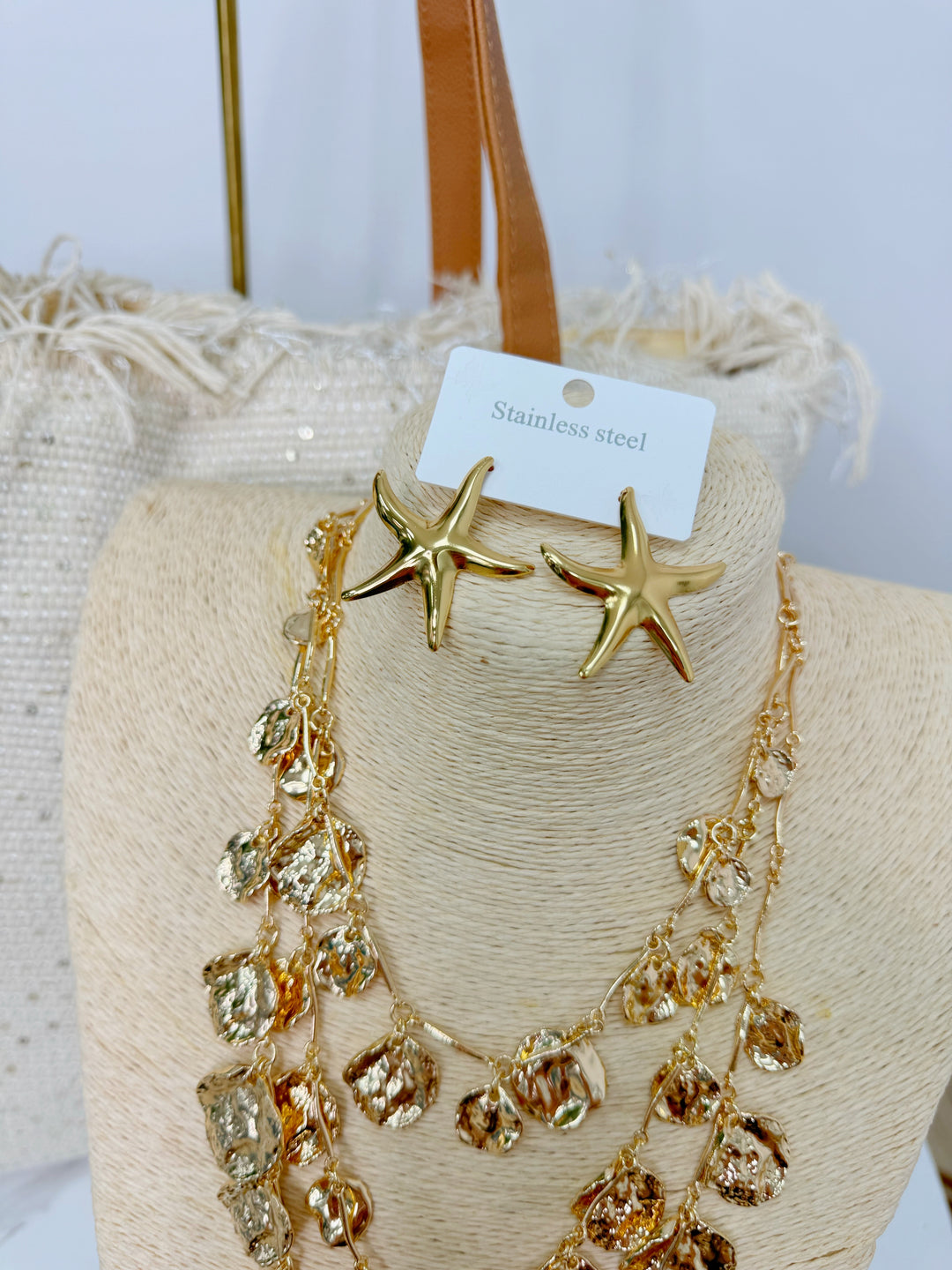 Plain Starfish Earrings - Gold