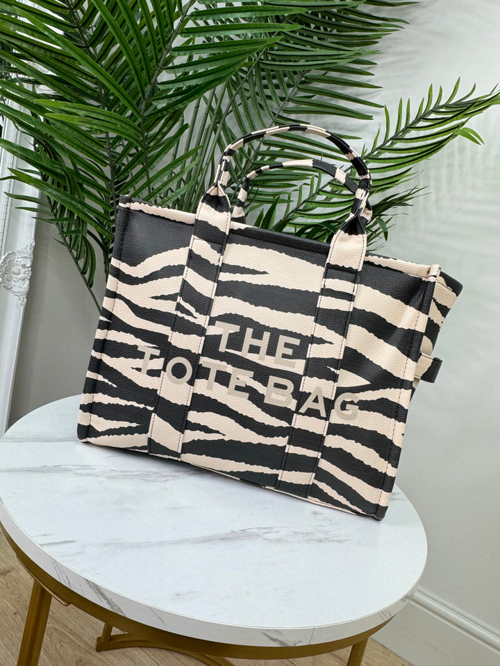 Zebra Tote Bag - Large