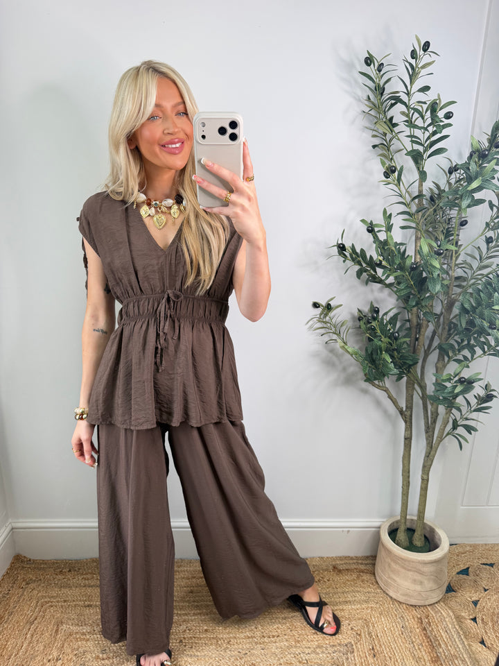 Cerys Co-Ord - Chocolate