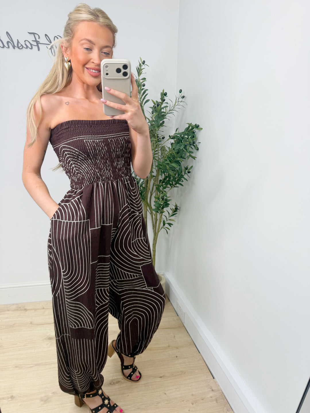 Vicki Jumpsuit - Chocolate