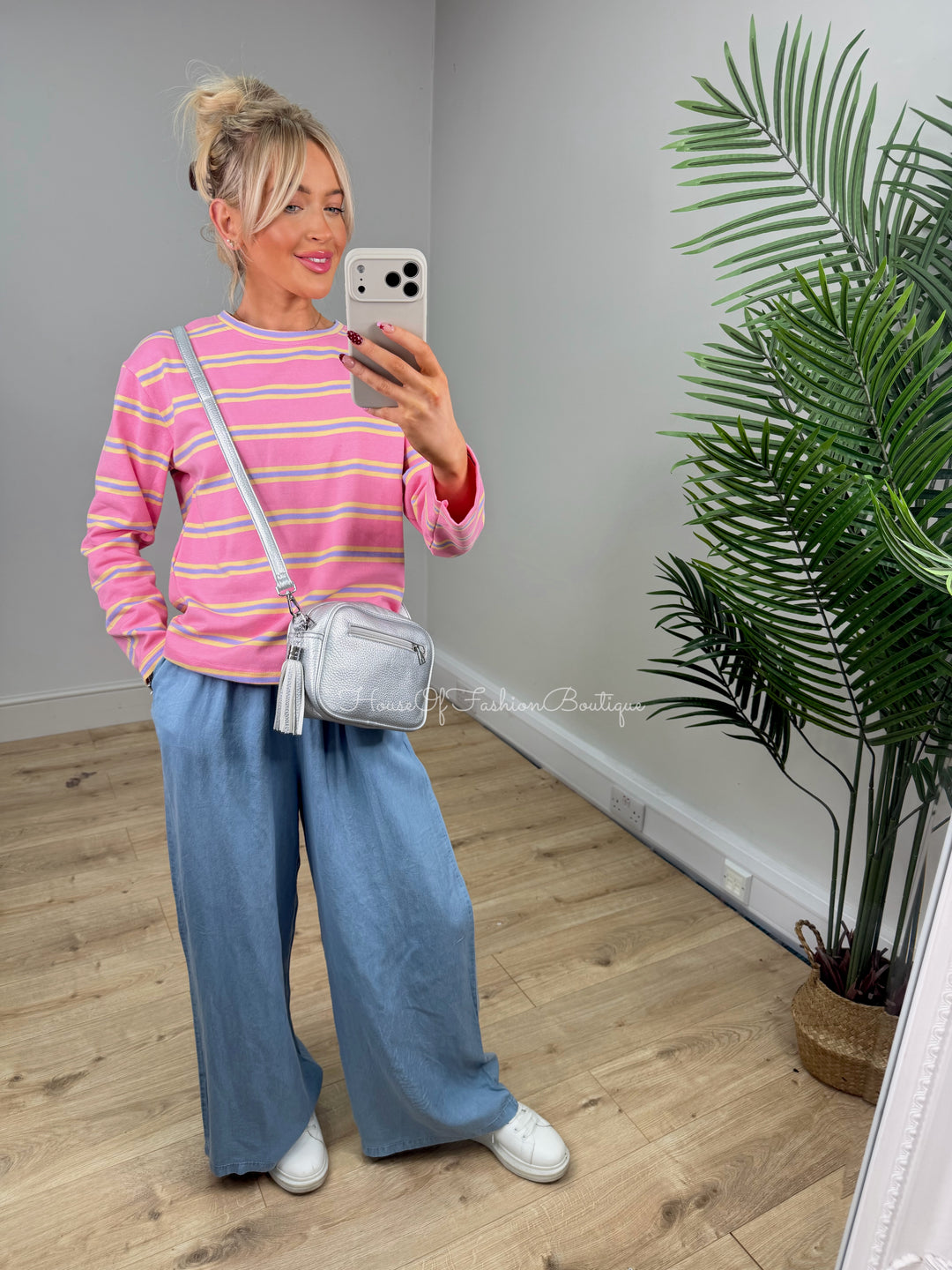 Briella Sweatshirt Tshirt - Pink