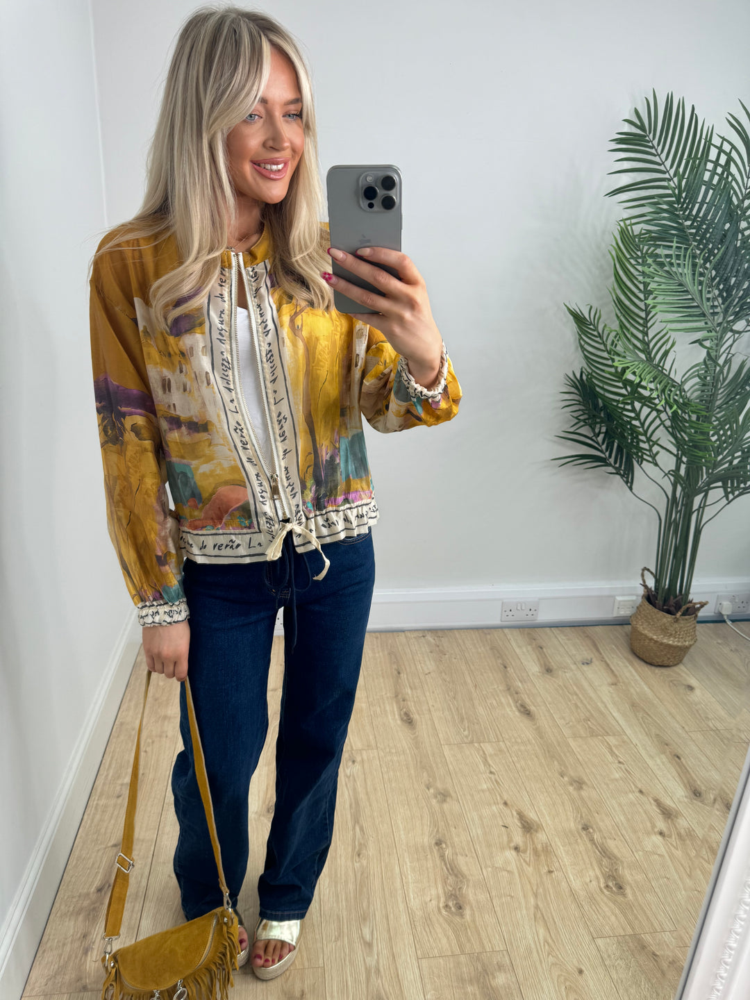 Antonio Bomber Jacket - Mustard