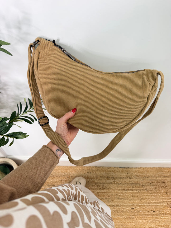 Cord Sling Bag - Tan