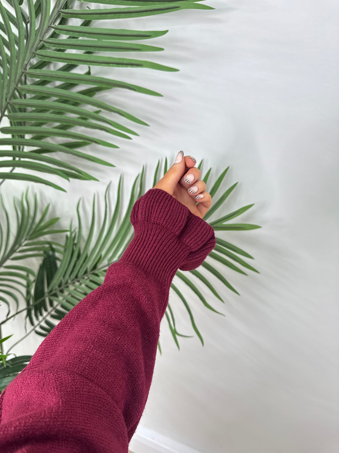 Long Sleeved Jess Knit - Burgundy