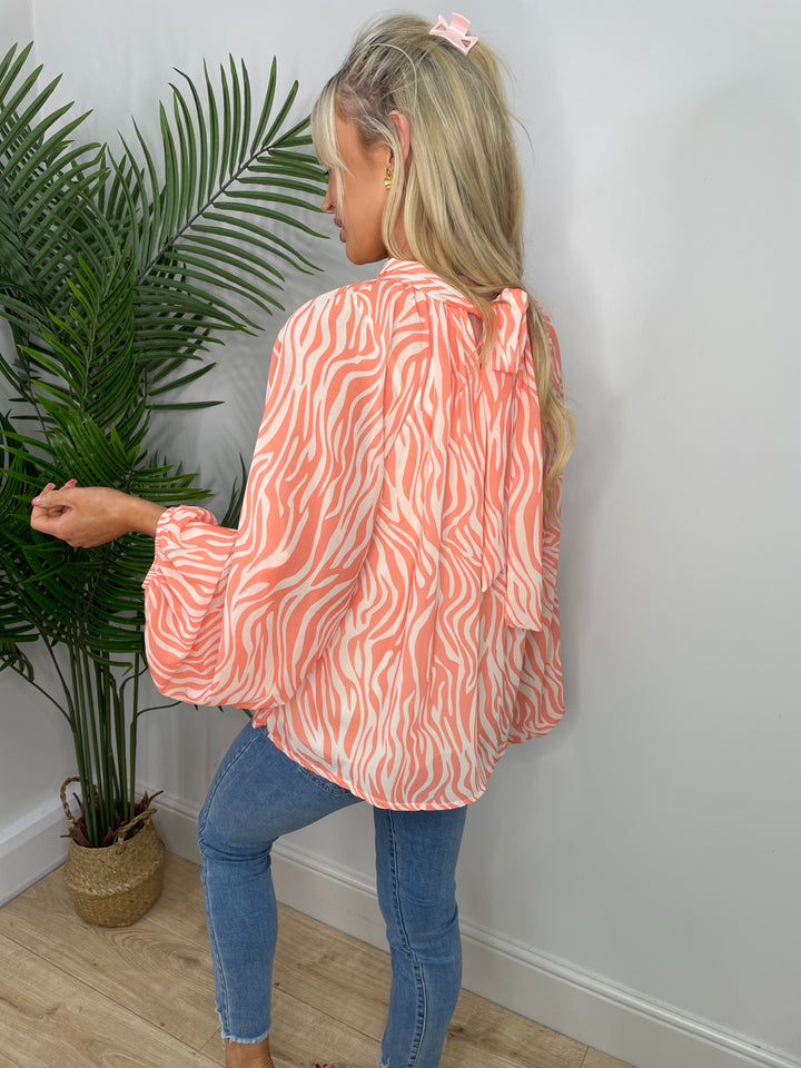 Karlee Blouse - Coral