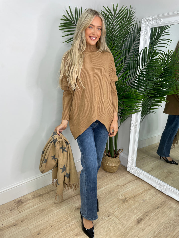 Annabelle Cut Out Knit - Camel