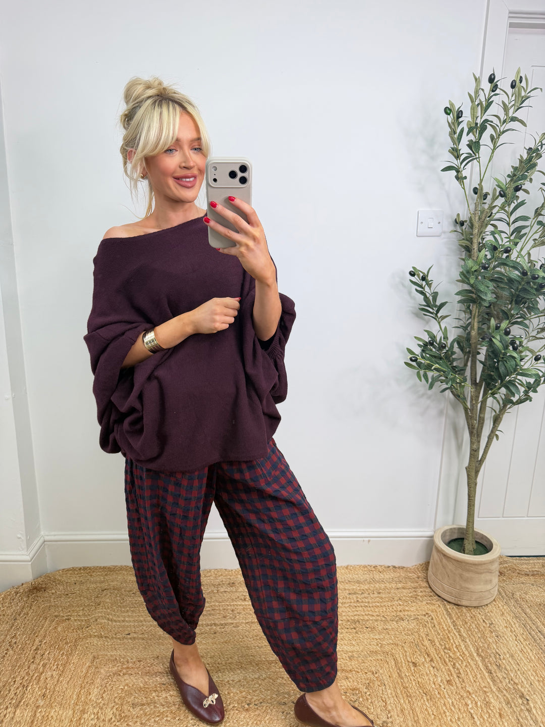 Kelly Knit - Burgundy