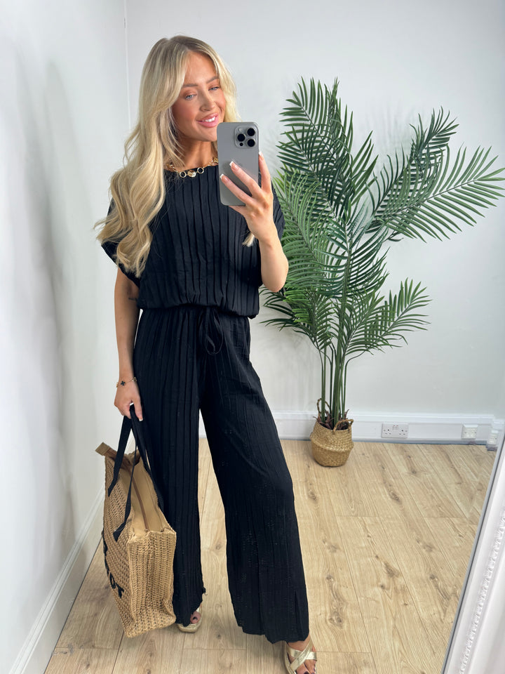 Pleated Coord - Black
