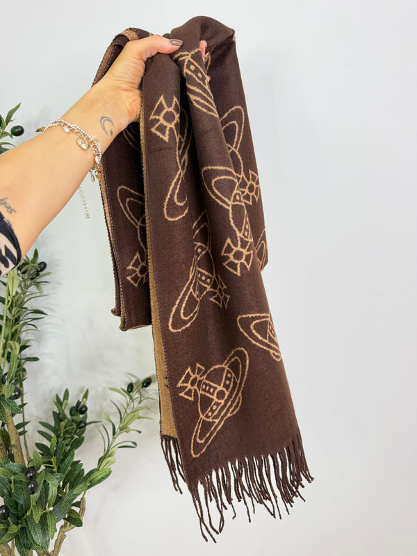 Viv Scarf Large - Chocolate