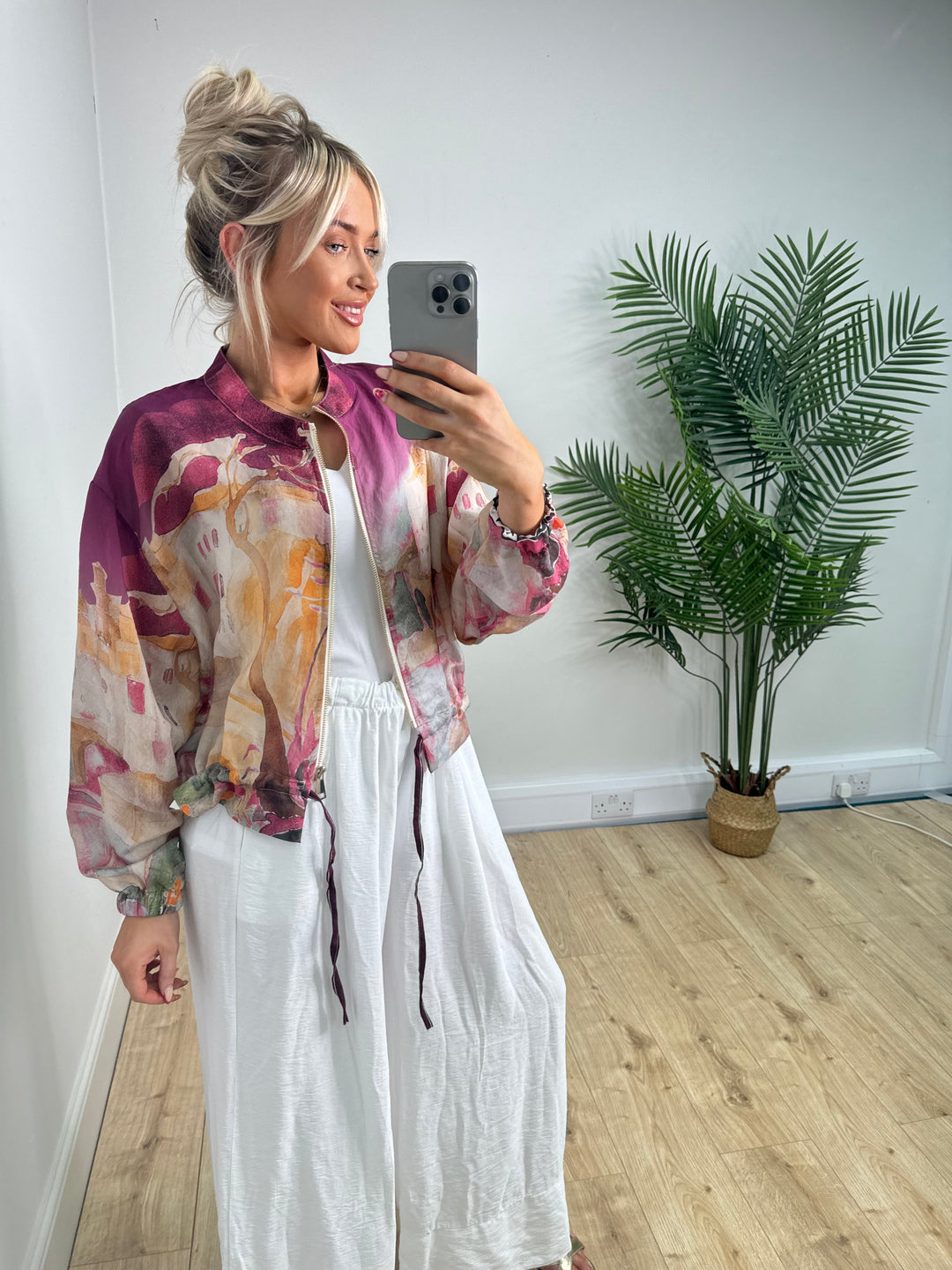 Sorrento Bomber - Plum