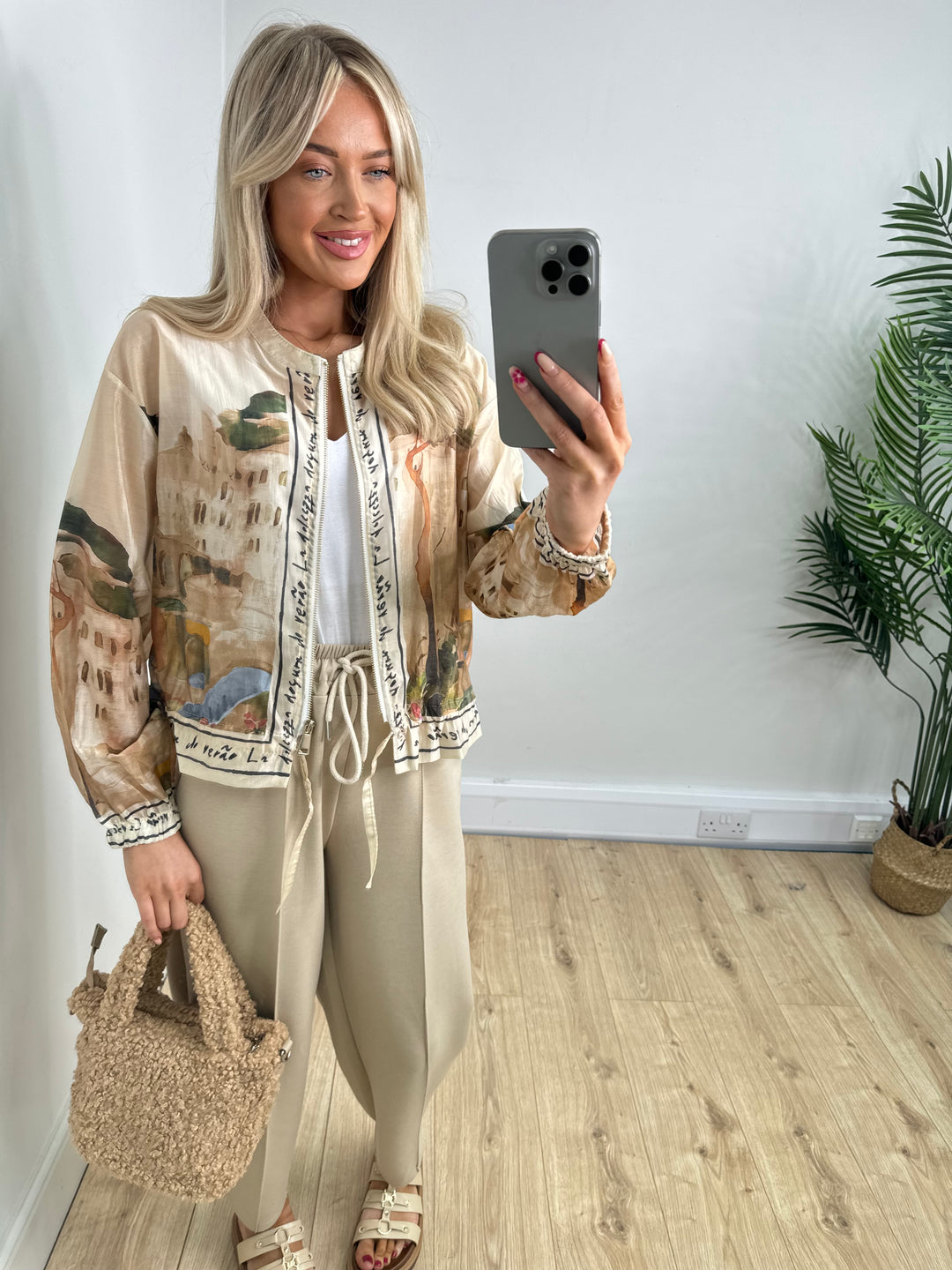 Antonio Bomber Jacket - Cream