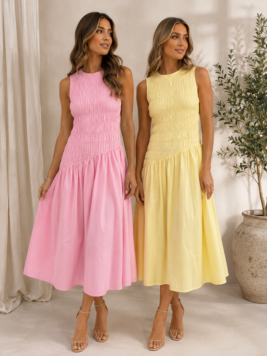 Verity Dress - PINK OR LEMON