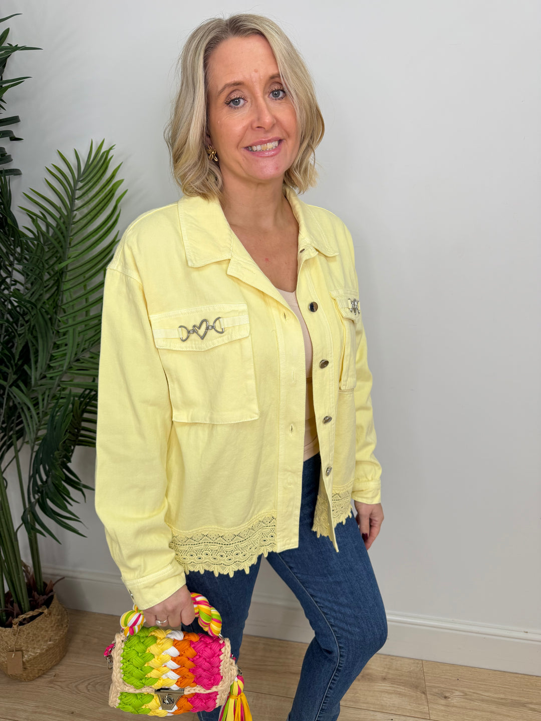 Ciara Denim Jacket - Lemon