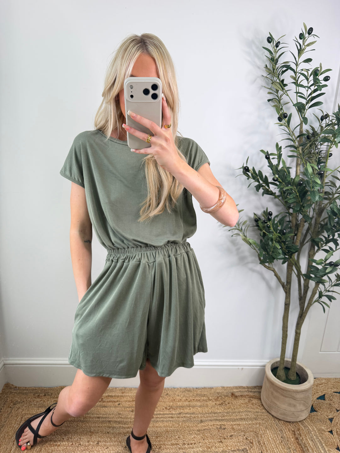 Jalo Playsuit - Khaki
