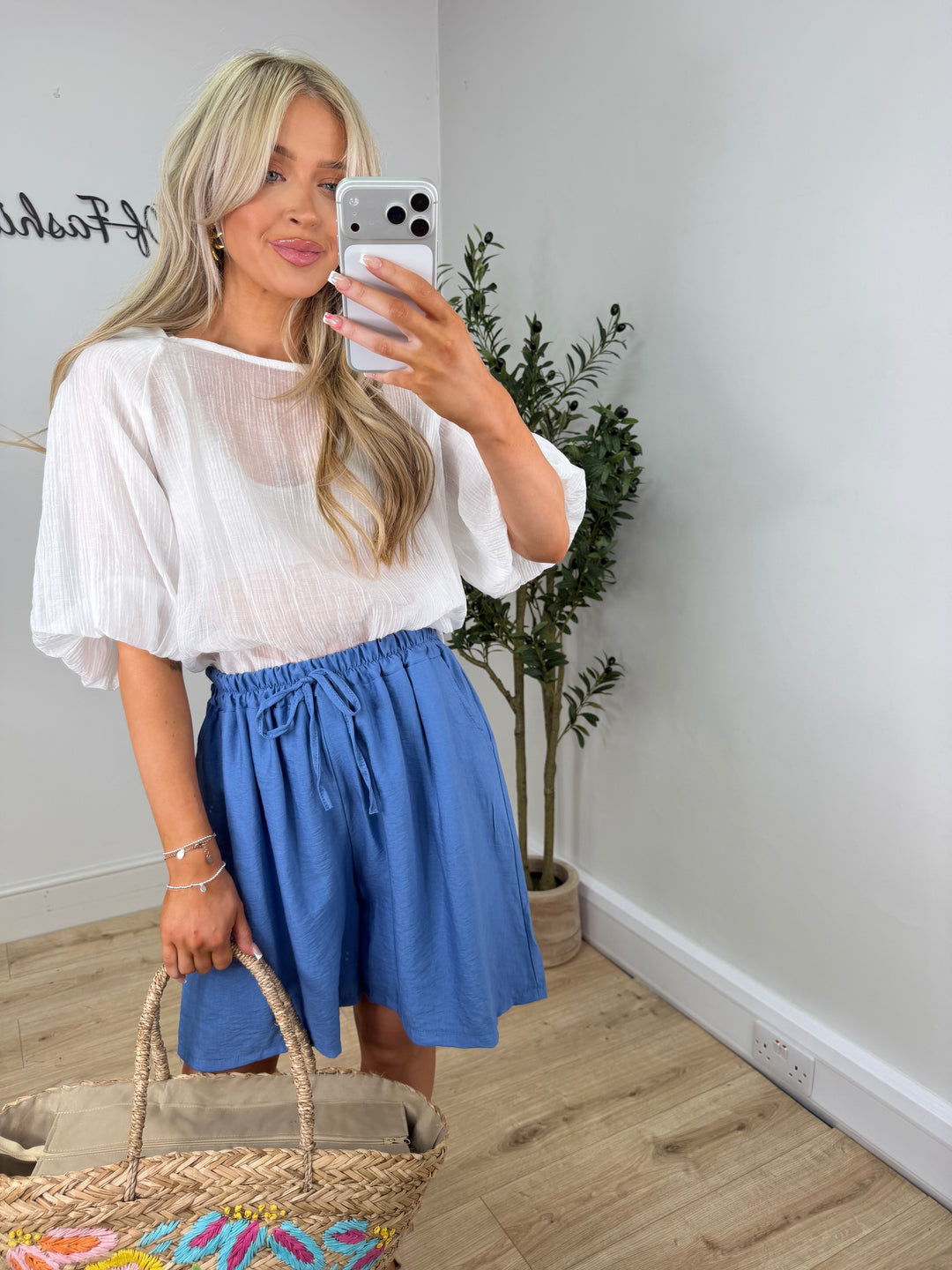 Chiffon Top - White