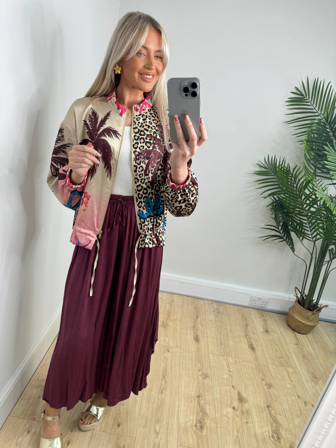 Leopard Bomber Jacket