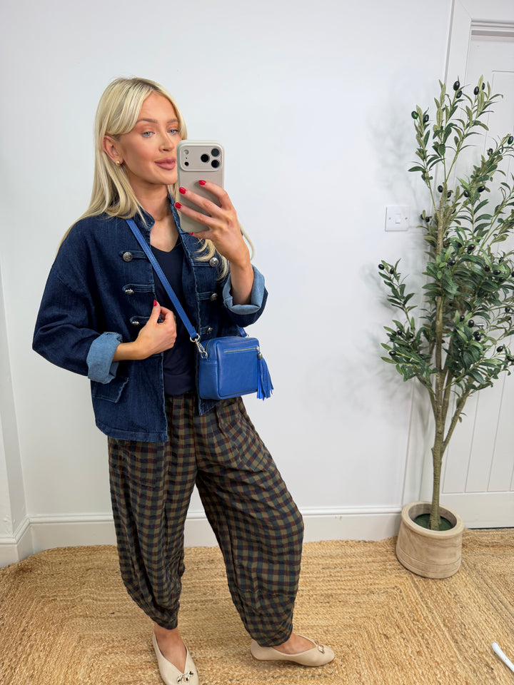 Laine Denim Military Jacket