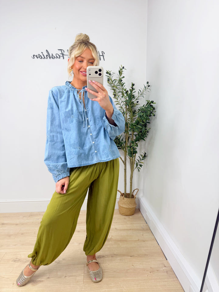 Harem Pants - Lime