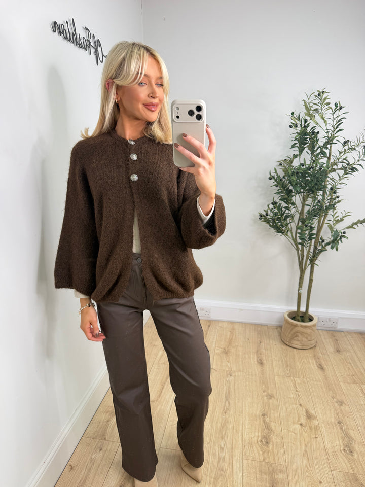Pasha Cardigan - Chocolate