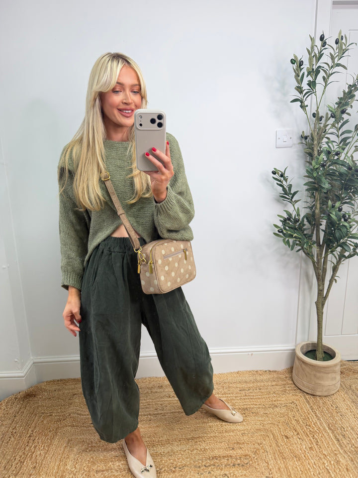 Cord Barrel - Khaki