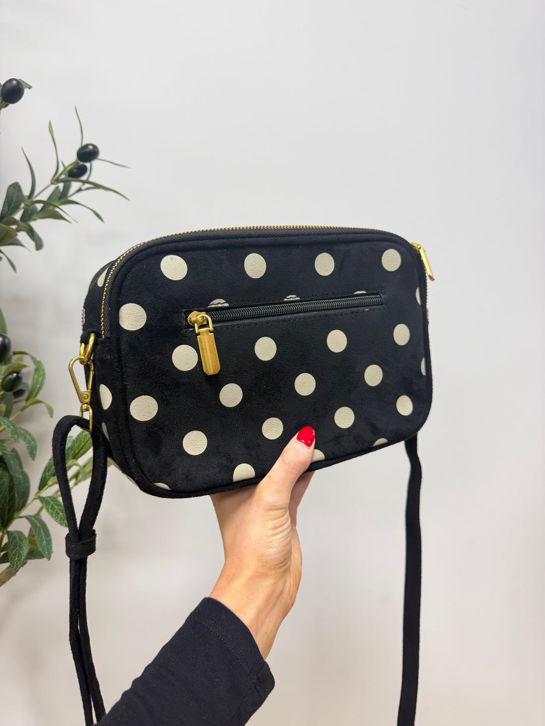 Doris Dotty Bag - Black & Cream
