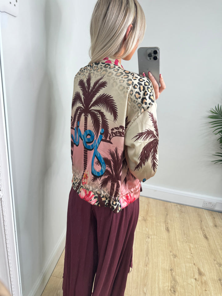 Leopard Bomber Jacket
