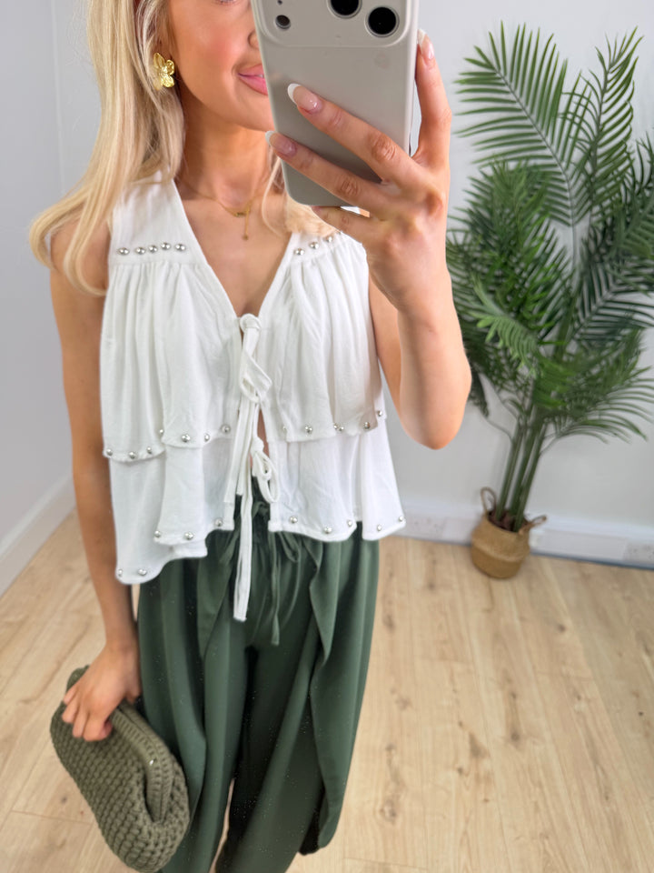 Cowgirl Top - White