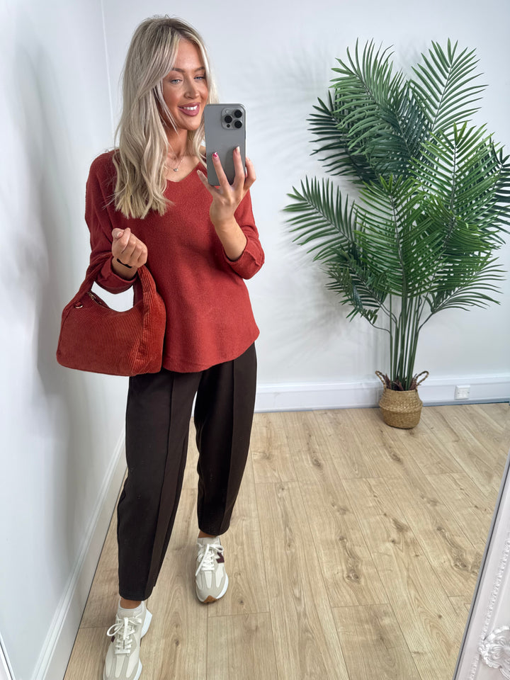 Adina Knit - Burnt Orange