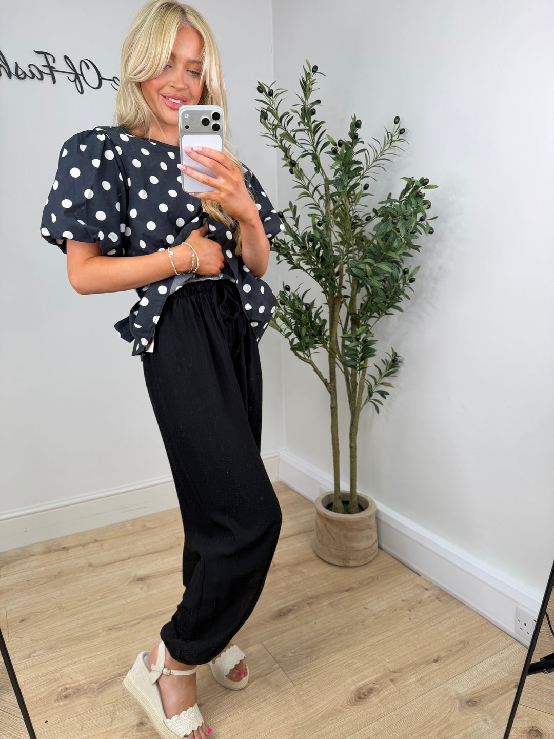 Kiko Balloon Trousers - Black