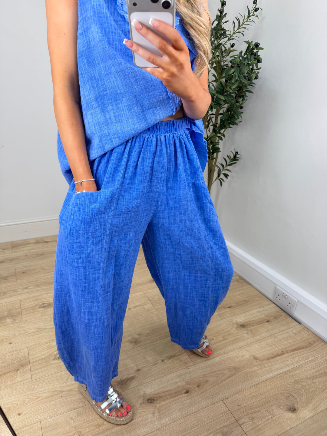 Morocco Barrels  - Cornflower Blue