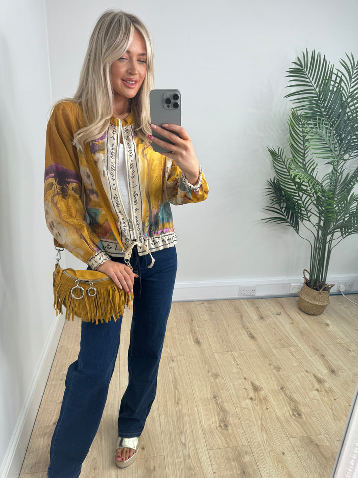 Antonio Bomber Jacket - Mustard