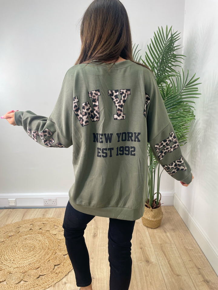 New York Sweatshirt - Khaki