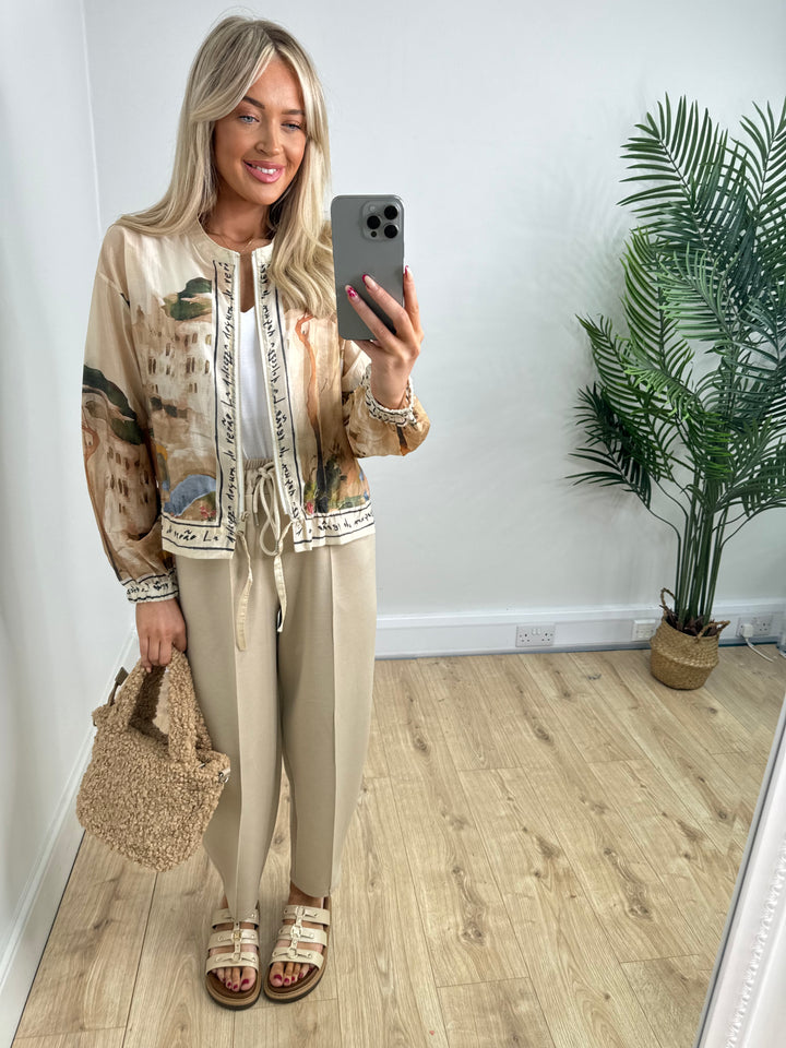 Antonio Bomber Jacket - Cream