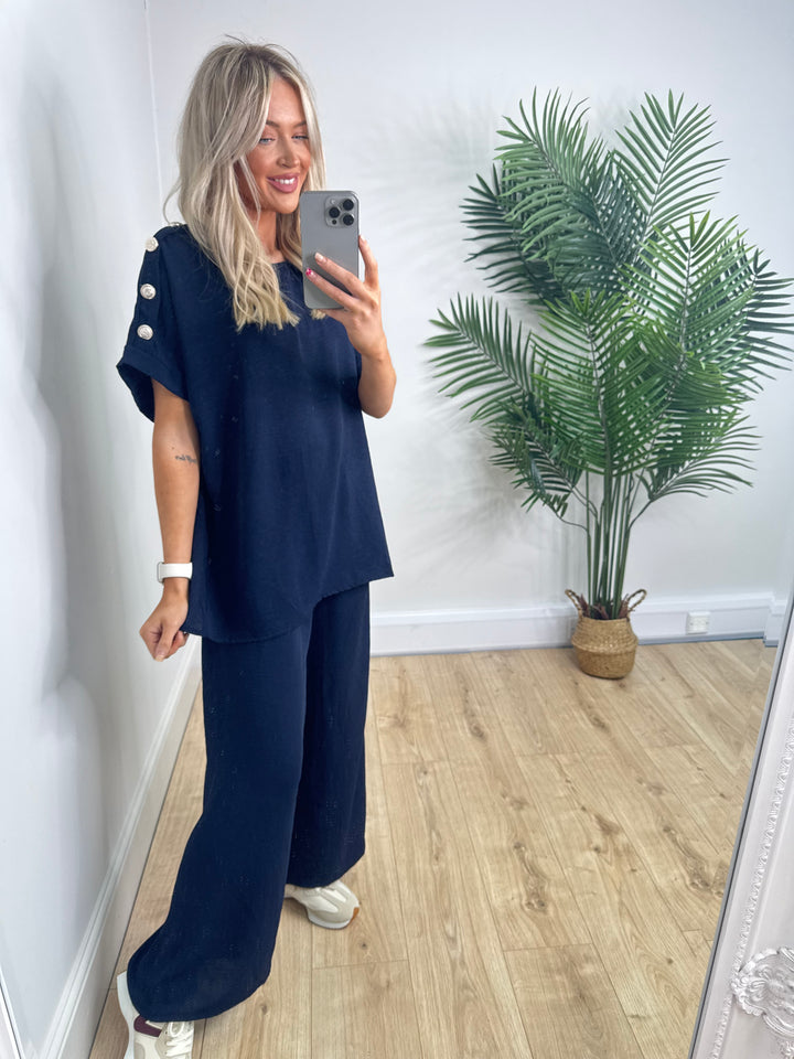 Button Coord - Navy