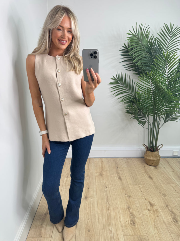 Masie Waistcoat - Cream