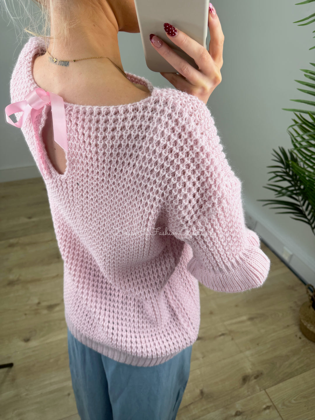 Emerie Frill Top - Baby Pink