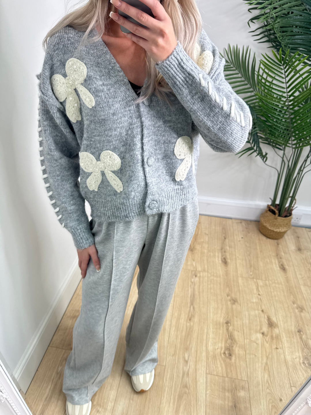 Clara Bow Cardigan - Grey