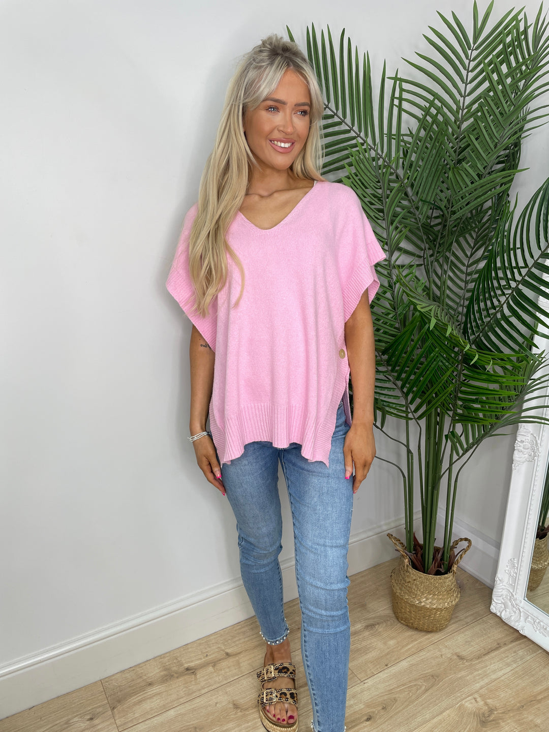 Pollie Knit Top - Baby Pink