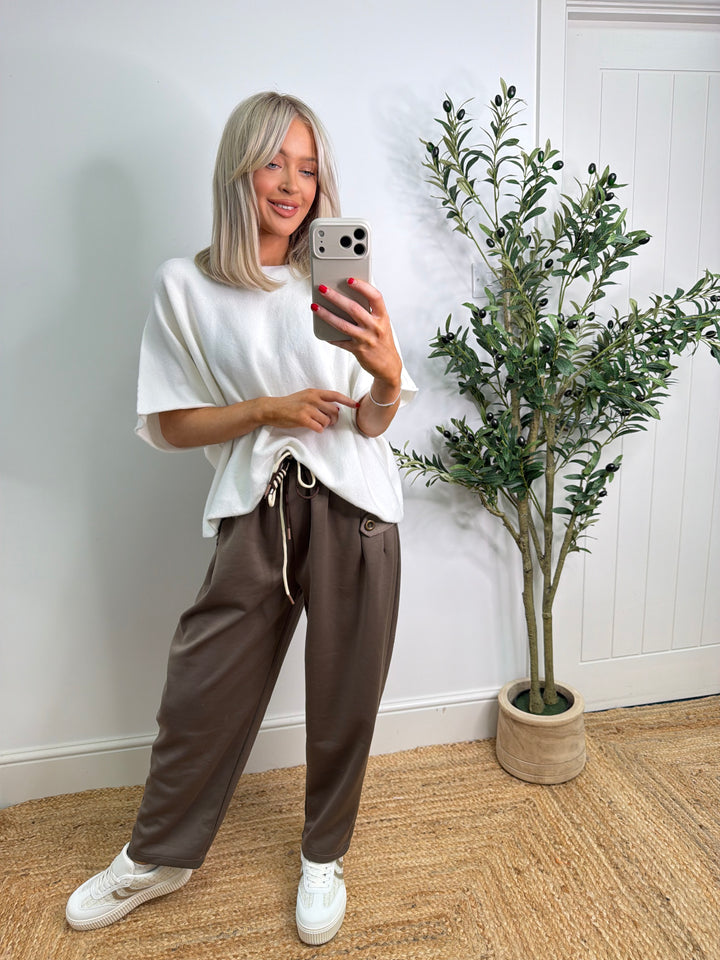 Jodie Pocket Jogger - Chocolate