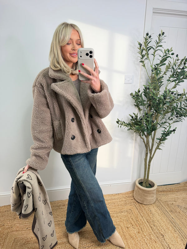 Ashton Teddy Coat - Mocha