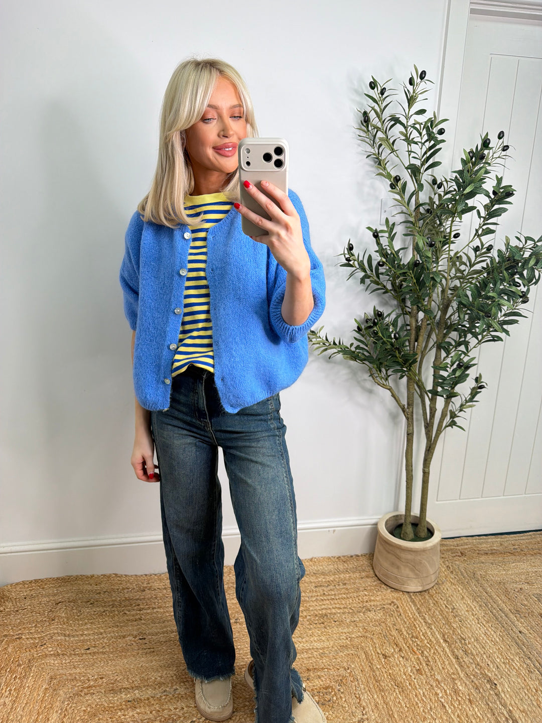 Kassia Cardigan - Ocean Blue