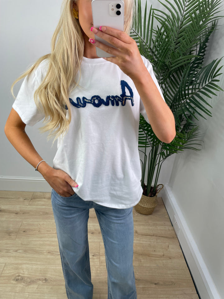 Amour Tee - Navy