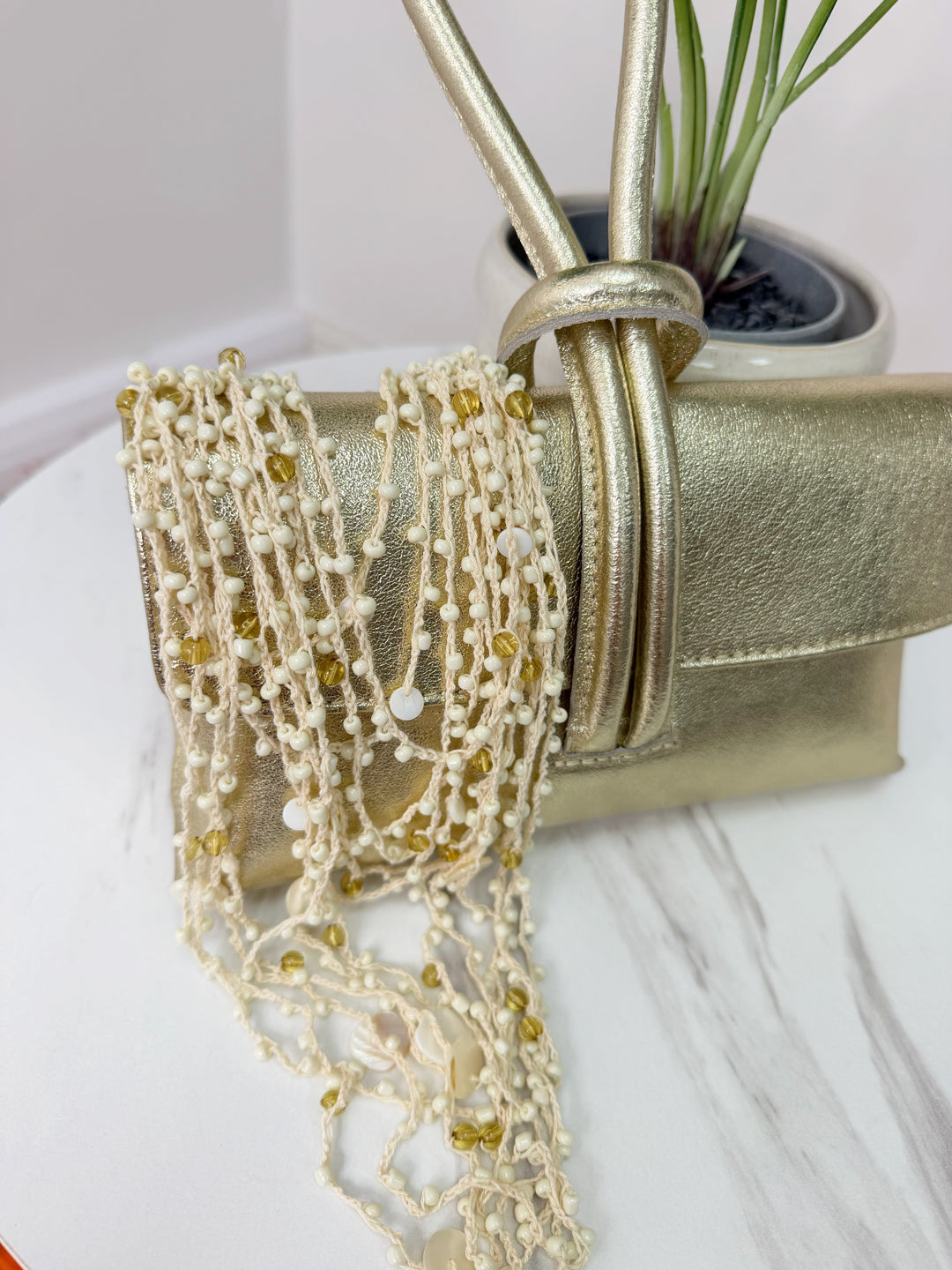 Multi Layer Necklace - Cream