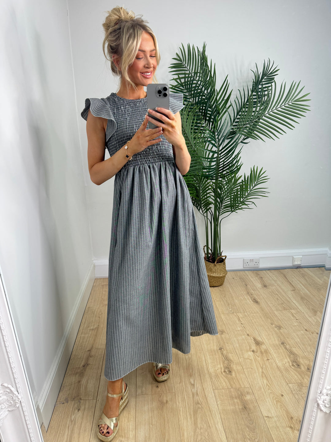 Bonnie Dress - Charcoal